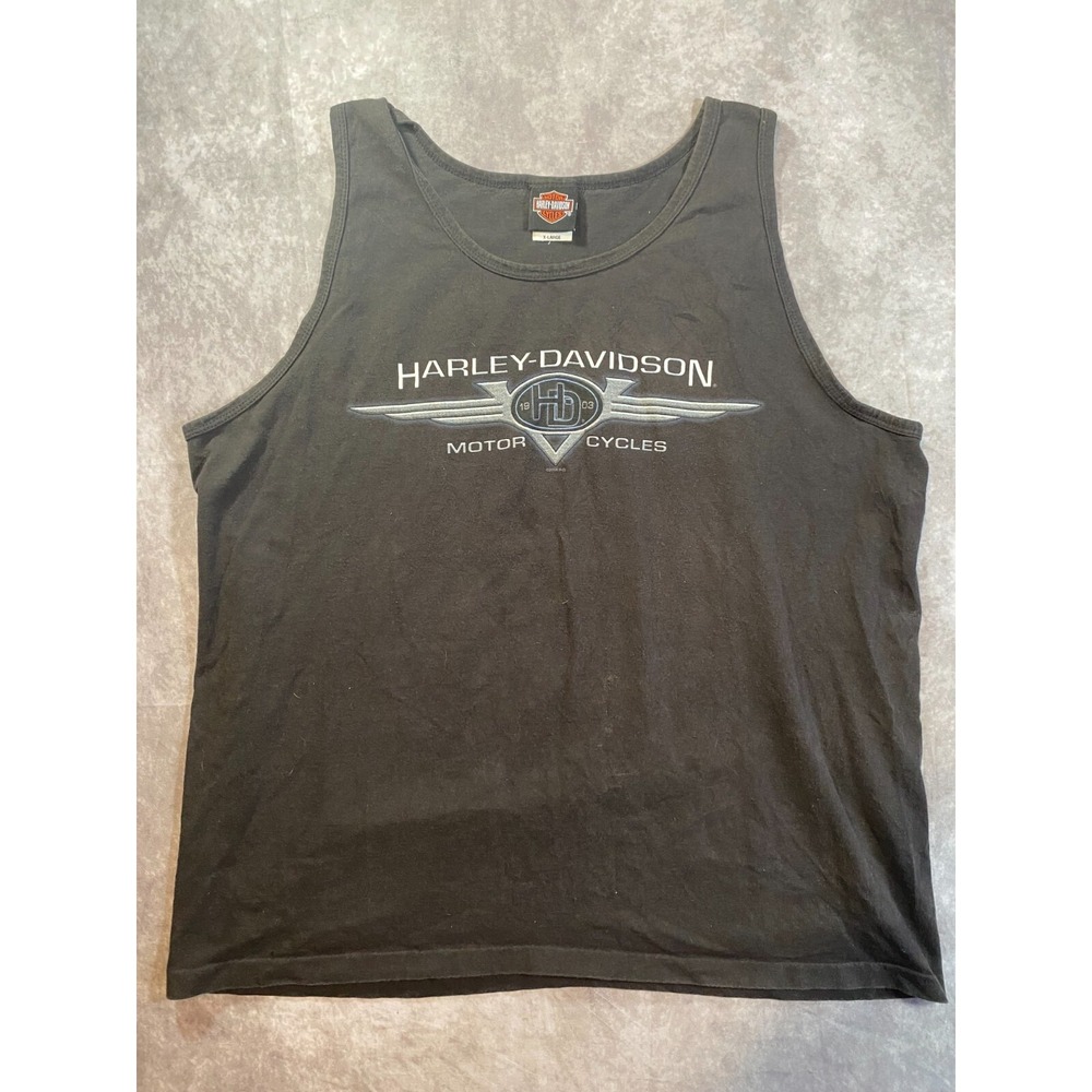 Harley Davidson Heritage Lisle Il Sleeveless‎ Muscle Shirt sz XL 2004